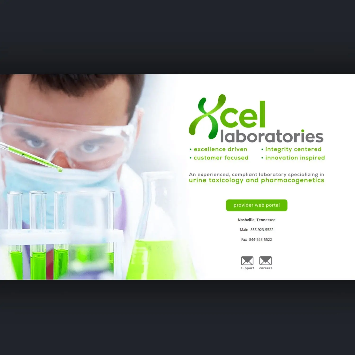 Xcel Laboratories - Nashville Website Design & Digital Marketing Company