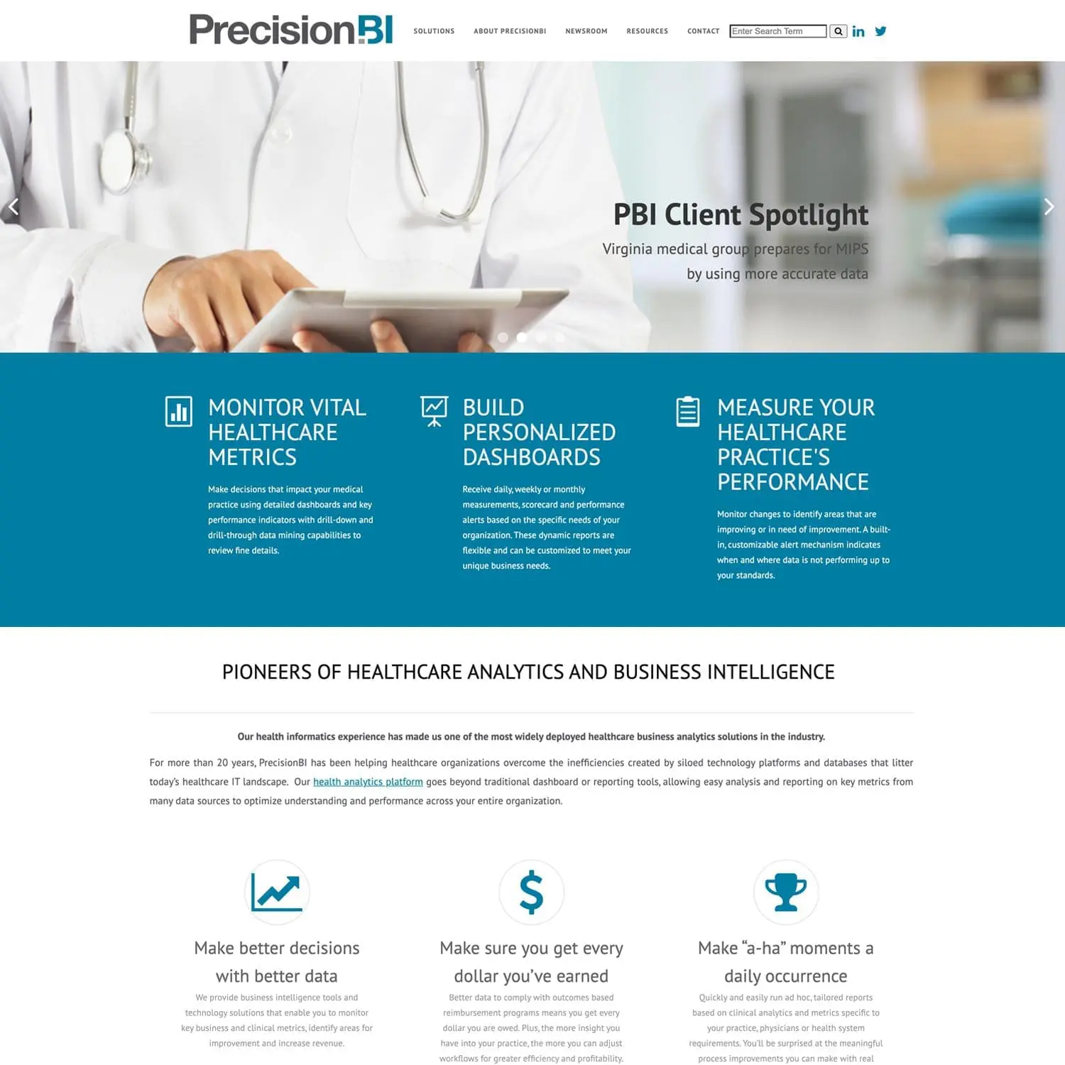 PrecisionBi, Home Page - Nashville Website Design & Digital Marketing Company