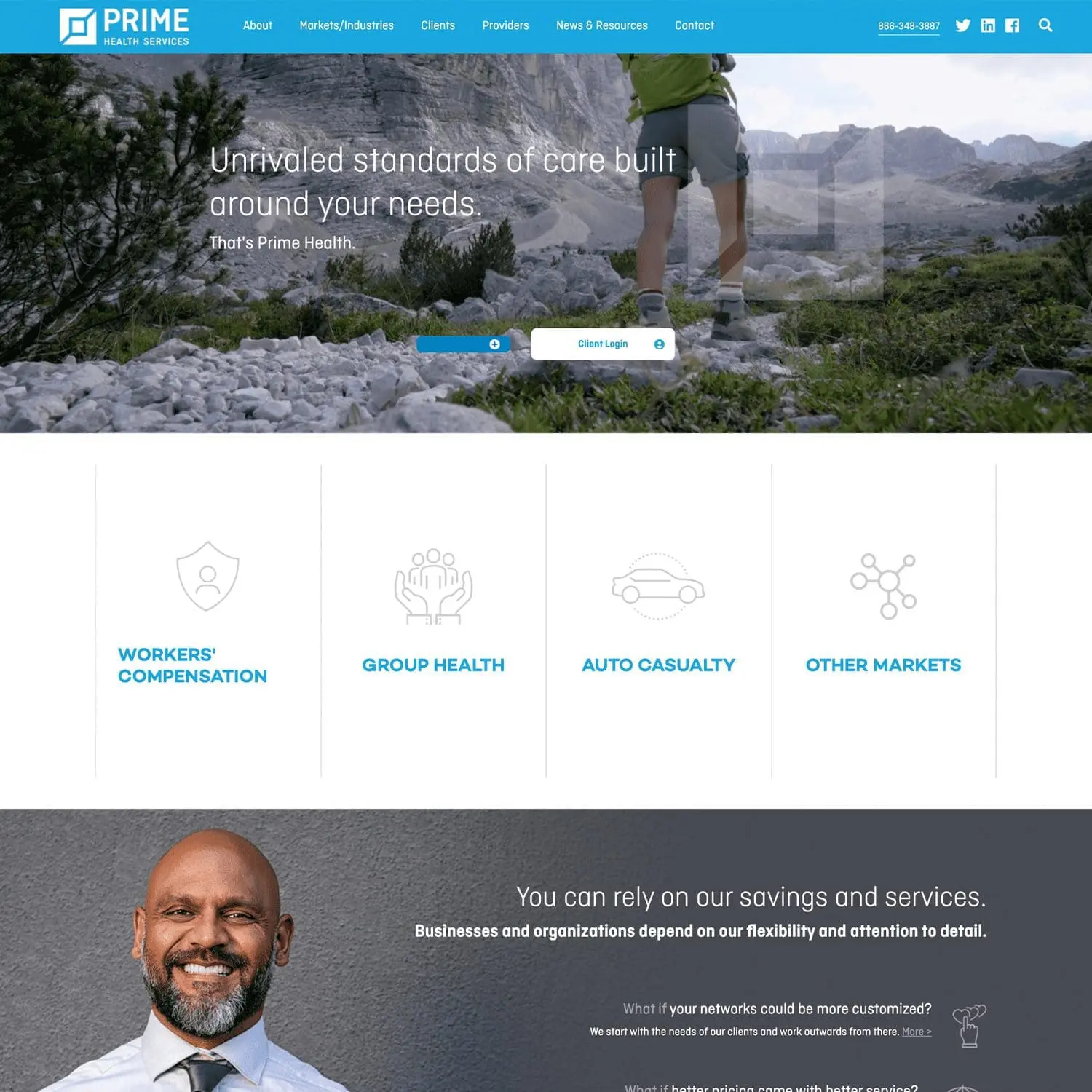 Prime Health Services, Home Page - Nashville Web Design