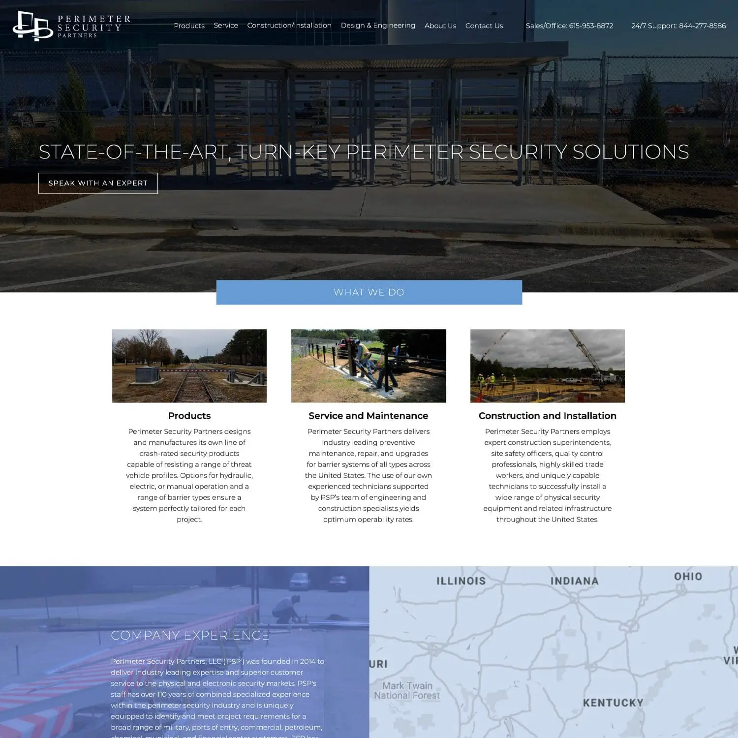 Perimeter Security Partners, Home Page - Nashville Website Design & Digital Marketing, SEO